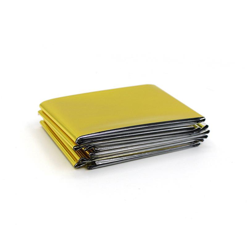 Outdoor thickened moisture-proof portable insulation blanket wholesale field emergency blanket field temporary escape signal reflective film