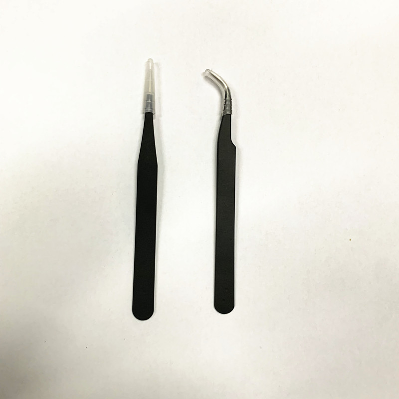 黒色ステンレスピンセット電子ピンセット精密尖頭エルボ尖口工具ピンセットツバメ巣ピンセット|undefined