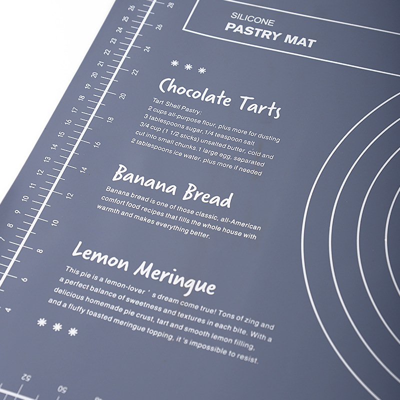 新款硅胶面粉垫厨房带刻度揉面垫防滑不粘和面垫烘焙工具硅胶垫