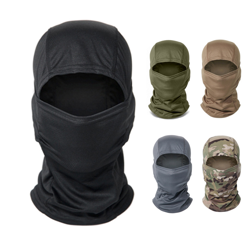 Wholesale outdoor riding mask men's tactical camouflage headgear sunscreen scarf bicycle small hat helmet inner hat cross border