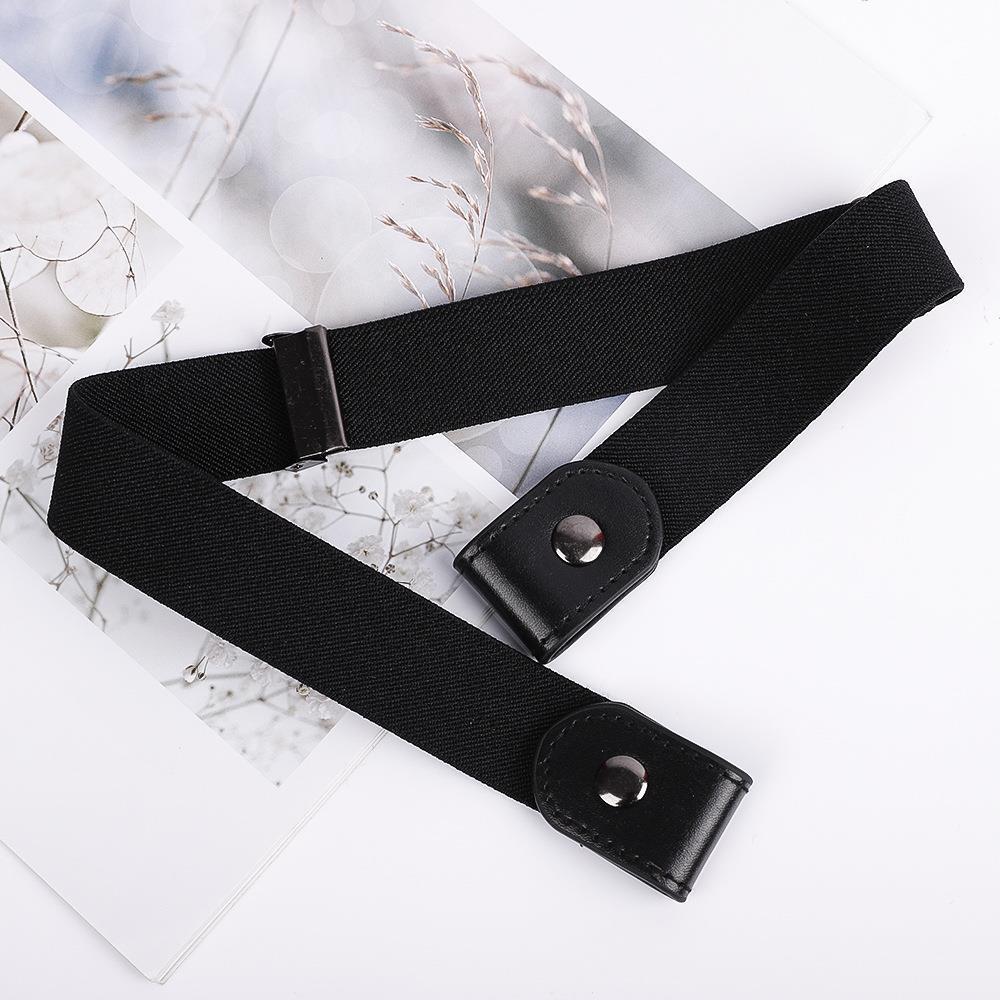 Unisex Invisible Traceless Elastic Lazy Belt Simple All-Match Fashionable Instagram Style Decorative Belt