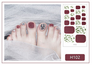 Nail nail sticker foot nail sticker waterproof environmental protection pregnant women can use adhesive Net red tear nail polish sticker Nail Polish film