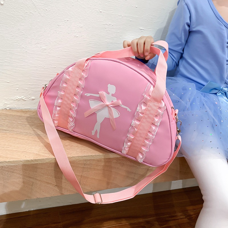 Dance Bag New Children Shoulder Dance Backpack Latin Ballet Bag Printing Girl Princess Dance Bag