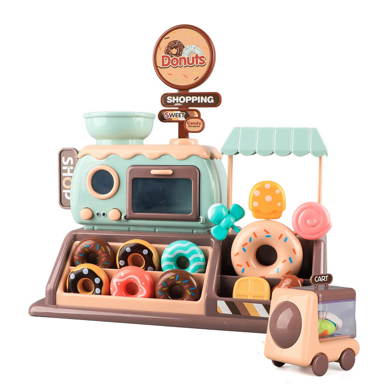 Children's Play Ice Cream Oven Ice Cream Dessert Vending Machine Supermarket Shopping Cashier Toy Set