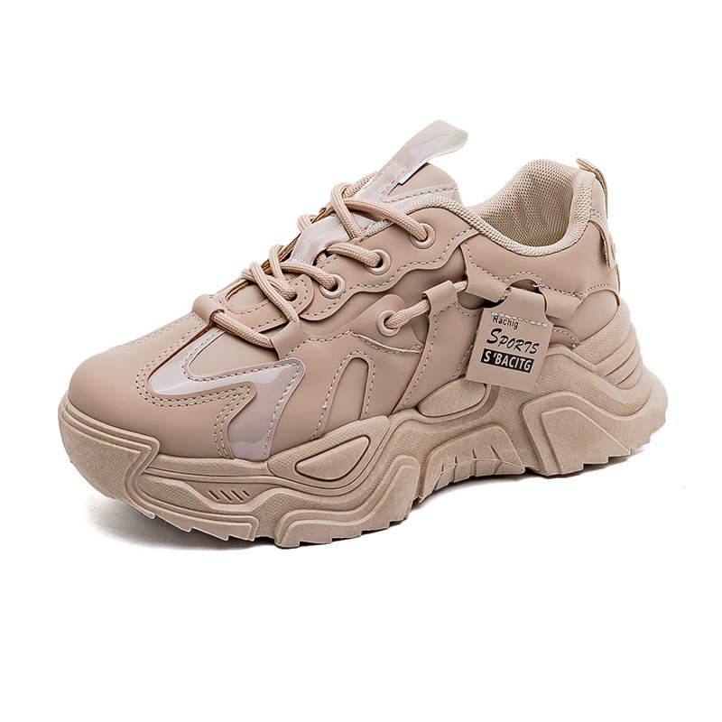 Ins Korean Style New Torre Shoes Women's 2024 Spring Student All-match Sneakers Women's Casual Thick Sole Heightening Shoes