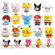 Compatible with Lego Small Building Blocks Stall Small Toys Educational Cartoon Doll Assembled Building Blocks Granules Children's Blind Box Wholesale