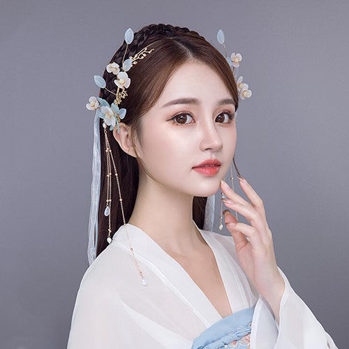 Hanfu головные уборы с кисточками ходьба античный девственница аура Фея повязка на голову ленивый ободок для волос ежедневные короткие волосы аксессуары для древних костюмов