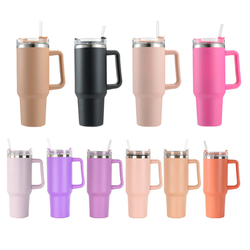 Stanley with 40oz handle car cup large capacity with straw ice cup yeti ice cup beer cup