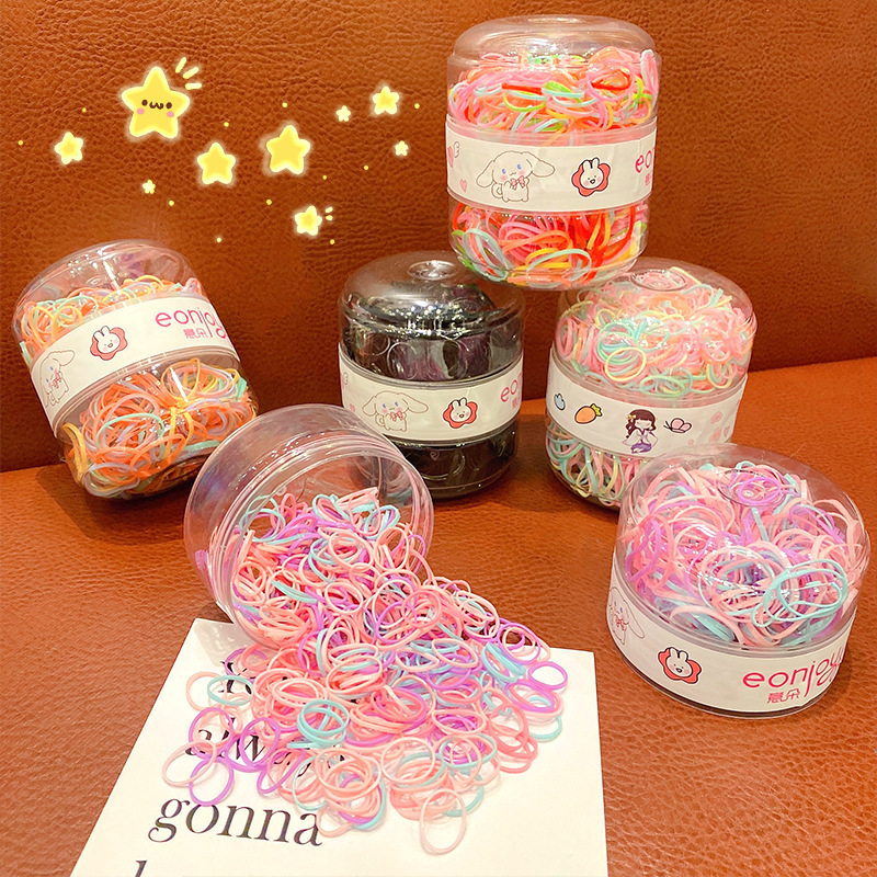 Children's High Elastic Rubber Band Hair Band Girl Baby Canned Disposable Rubber Band Hair Rope Rubber Band Hair Accessories