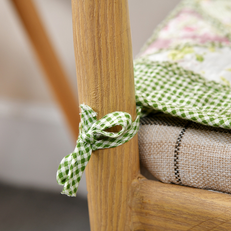 Cross-border hot sale thickened fabric chair cushion Korean pastoral style warm dining chair cushion home tatami cushion