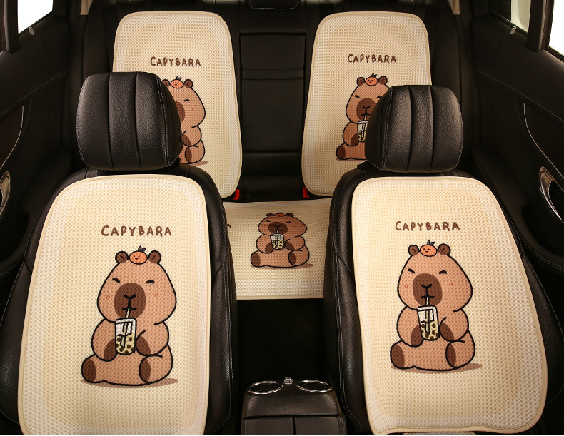 Moteriška vyriška miela animacinė „Four Seasons“ universali automobilio sėdynės pagalvėlė, tinkanti „Wuling Fruit Hongguang MINI Fruit Plus“_voghion.com
