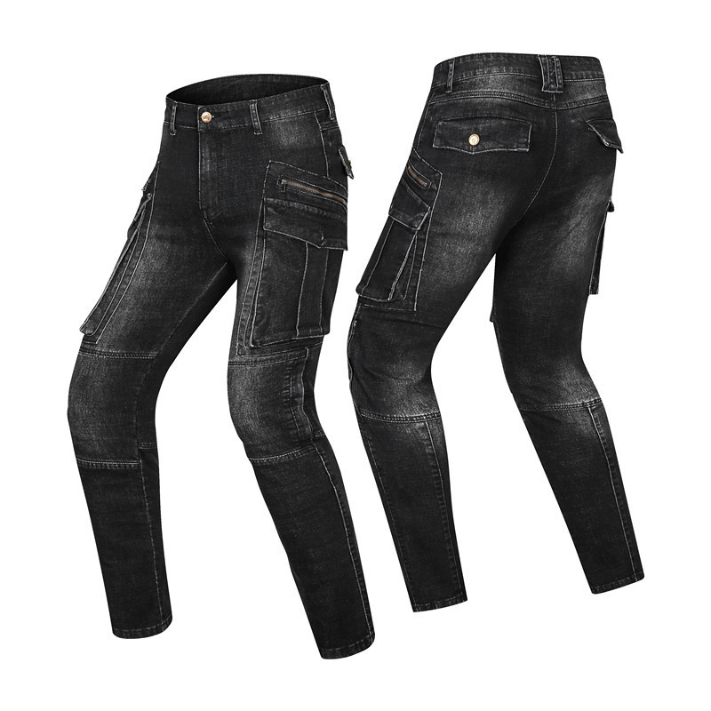 MOTO LANG Motorcycle Riding Jeans Knight Equipment High Bullet Anti-Shatter Motorcycle Travel Pants for Men and Women