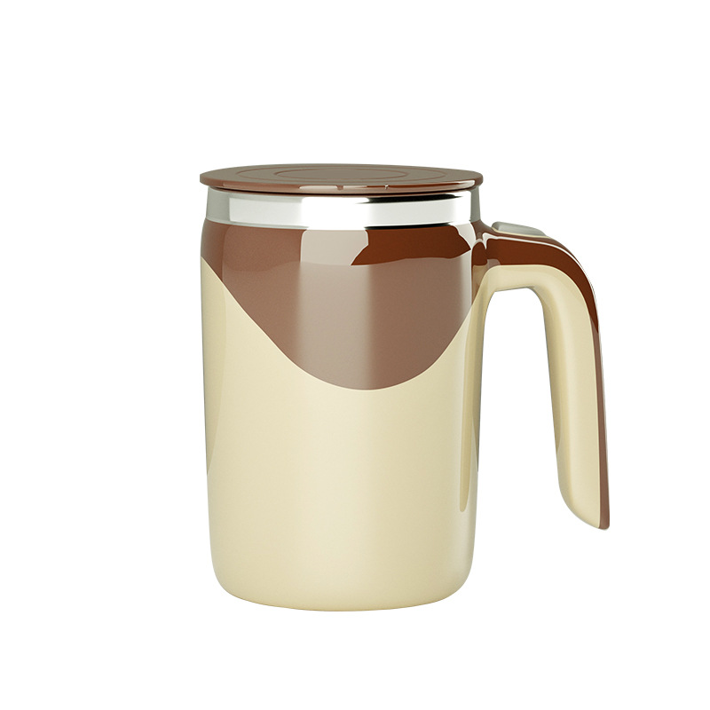 Automatic Mixing Cup electric magnet coffee cup portable stainless steel fan blade rotating magnet water Cup lazy water Cup