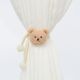 Curly bear buckle pearl strap