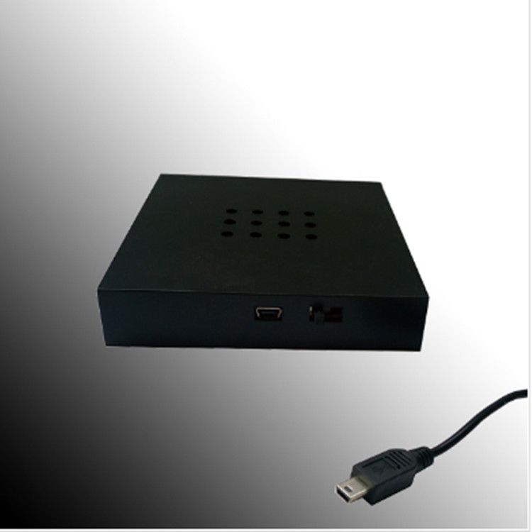 Black plastic battery Luminous Lamp holder 76*76*20mm9 lights colorful crystal Luminous Lamp holder USB interface