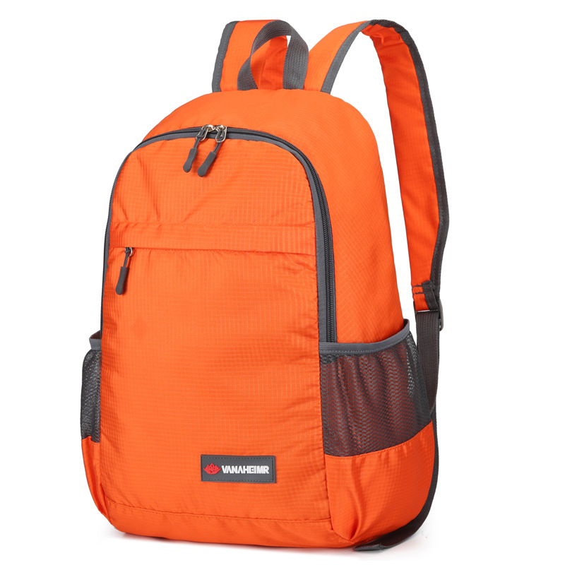 Folding Bag Cross-border New Outdoor Leisure Backpack Fashionable Lightweight Large Capacity Bag Printable Logo
