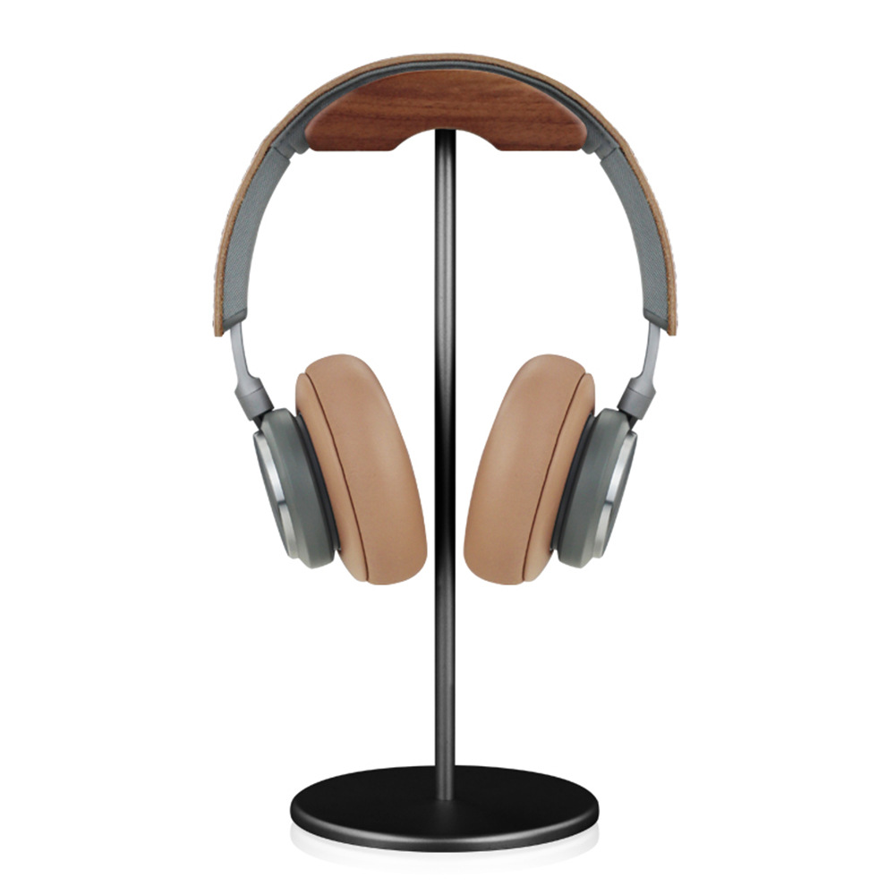 Headset Holder Creative AirPodsMax Earphone Holder Aluminum Alloy Hook Solid Wood Headset Storage Rack