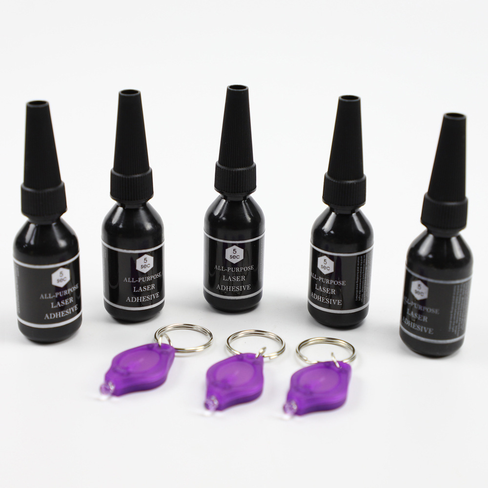 Universal laser glue multi-purpose liquid welding glue super glue glass ceramic plastic glue UV glue 15ml large capacity