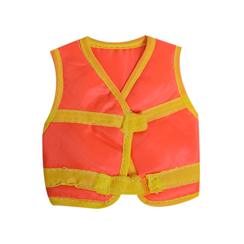 6 points BJD doll life-saving reflective vest 1/6 soldier doll clothes toy aircraft safety officer vest