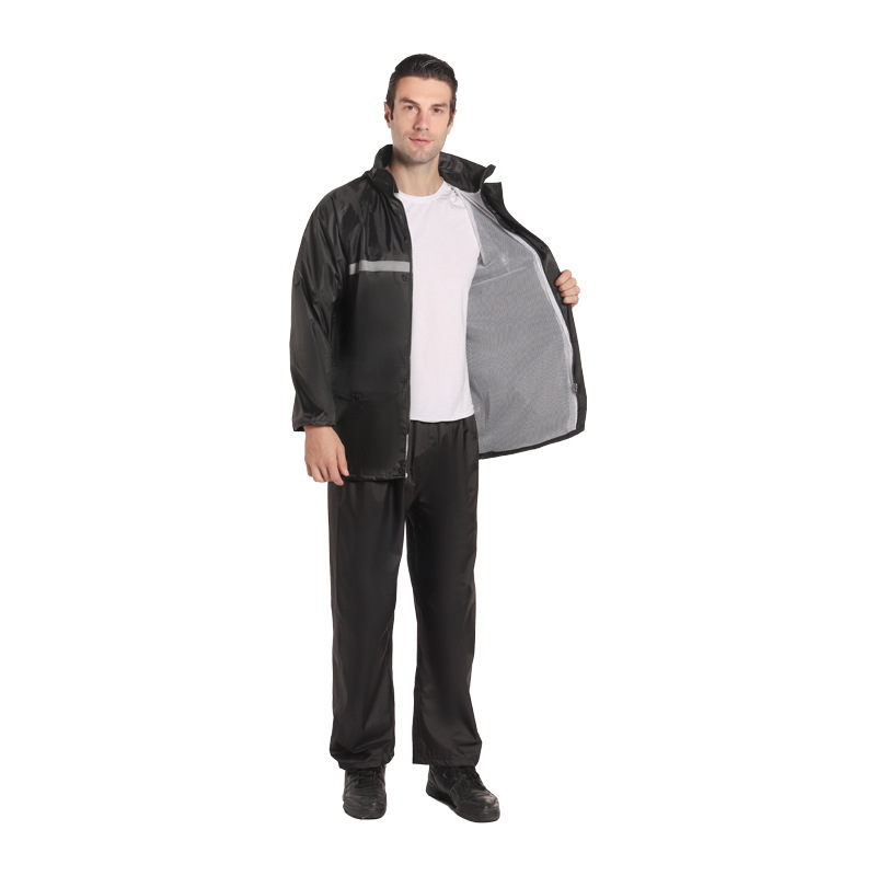 Raincoat split rain pants full body rainstorm suit riding poncho windproof take-out labor protection reflective raincoat wholesale