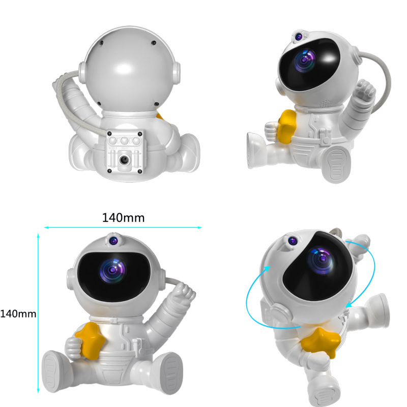 新しい宇宙飛行士星空投影ランプロマンチックな雰囲気夜の光寝室の装飾ミニスペースマン投影ライト|undefined