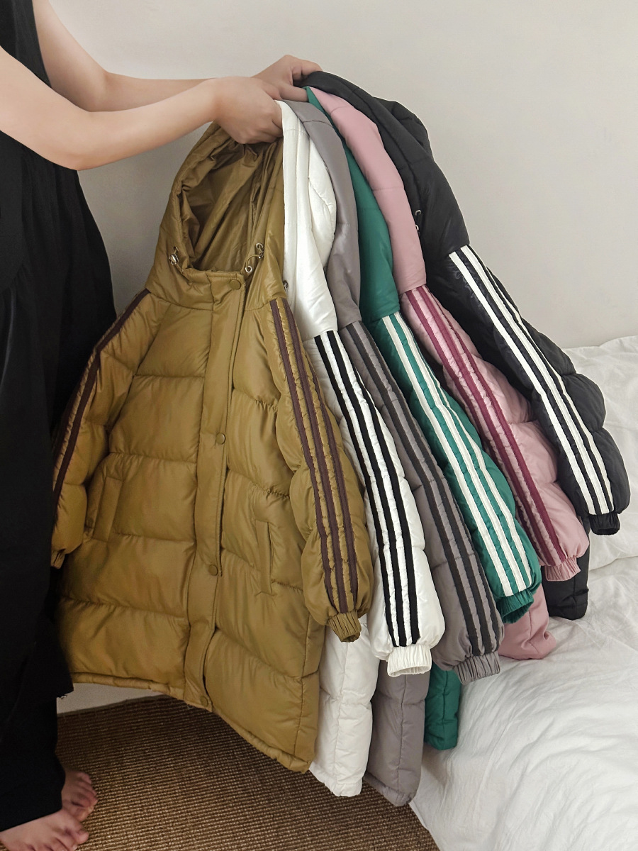 New autumn and winter children's cotton-padded clothes mid-length Korean style thickened Winter Children's cotton-padded clothes children's coat foreign trade Wholesale