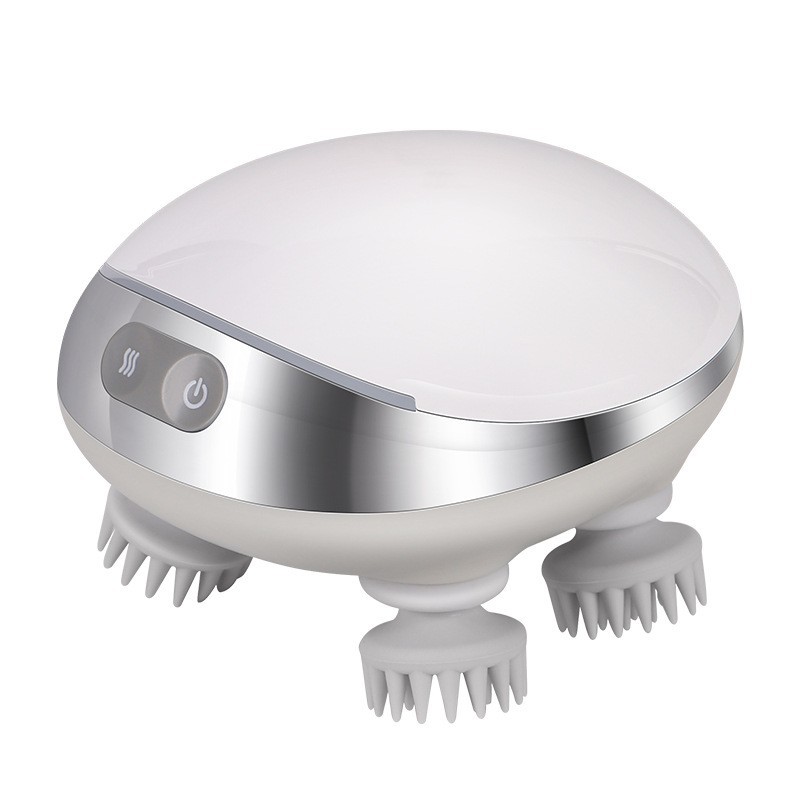 Cross-border Mini Smart Head Massager Electric Waterproof Home Automatic Kneading Red Scalp Massager