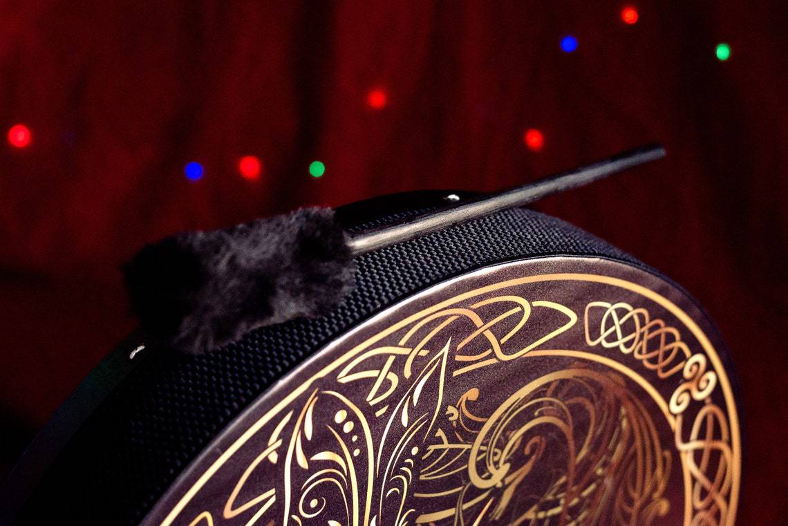 Haube New Water Rabbit Tree of Life Dekoration Design Handgemachte Schamanentrommel Sibirische Trommel Spirit Drum_voghion.com