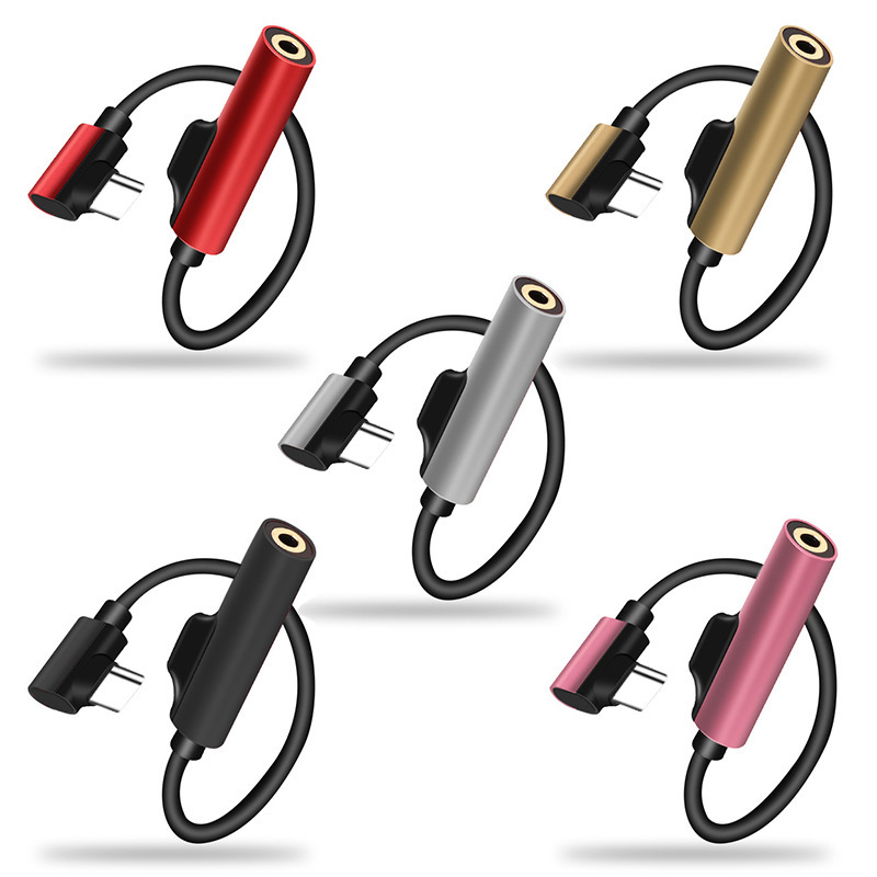 typec adapter mobile phone converter supports listening to songs and talking type-c to 3.5 headphones audio adapter