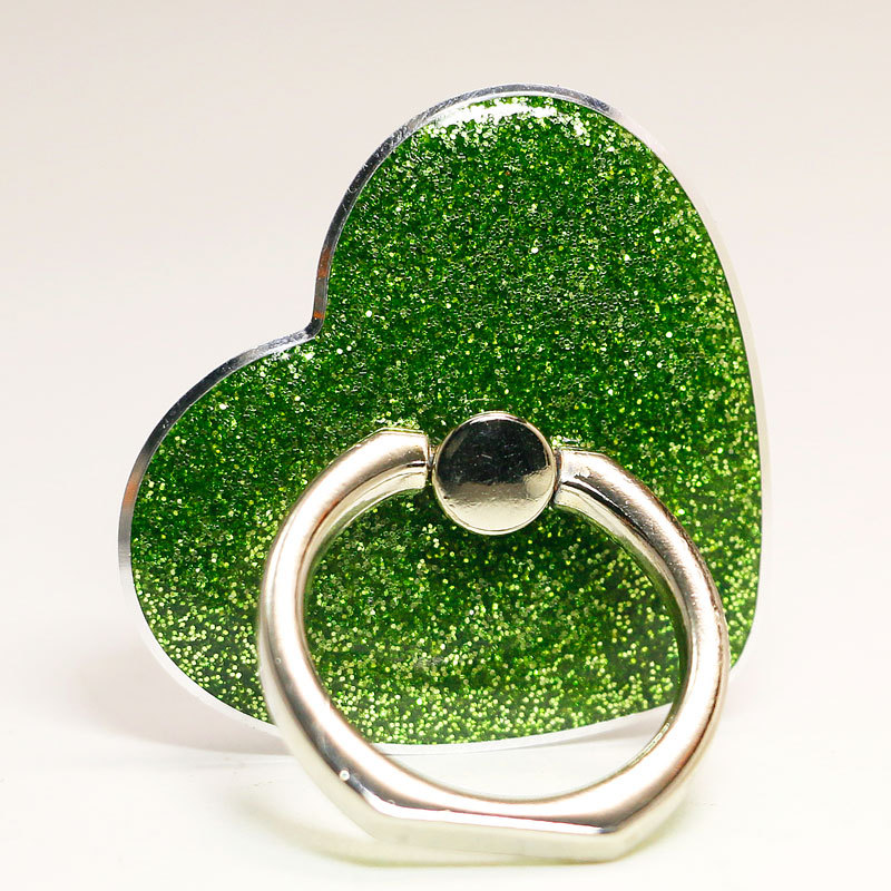 Heart-shaped glitter mobile phone ring buckle mobile phone bracket new mobile phone ring buckle love spot wholesale mobile phone bracket