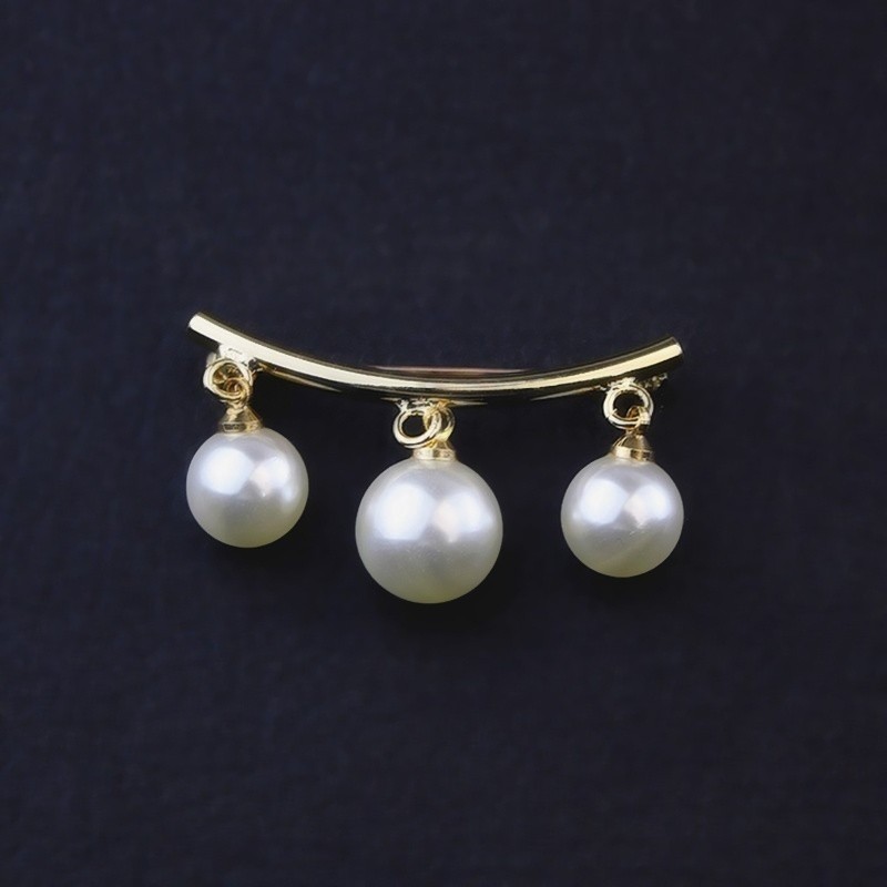 Temu Hot Sale Anti-running Brooch Collar Simple Pearl Small Pin Elegant High-end Fixed Clothes Pin Accessories