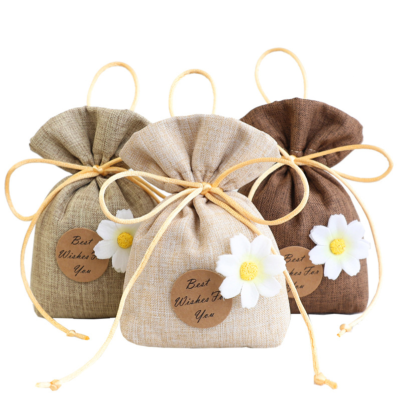 Factory wholesale sachet bag wardrobe pendant sachet cotton and linen sachet bag Chinese medicine small tea bag bedroom packaging bag empty bag