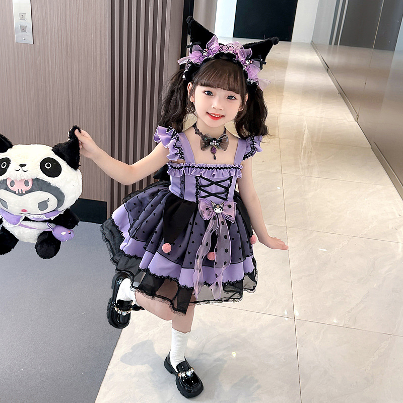 Girls Culomi Lolita Princess Dress Deviruchi Wings Show Dress Cake Birthday Dress Children's Dress