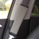 One gray leather Plaid