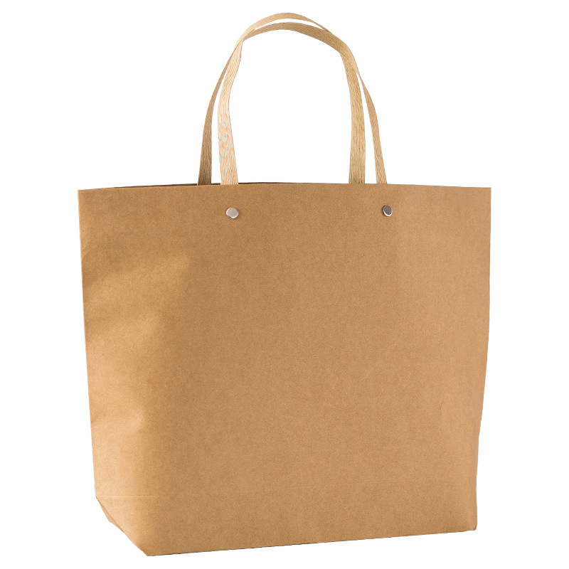 Vintage kraft paper bag holiday packaging gift bag portable dried flower solid color gift box birthday gift bag wholesale