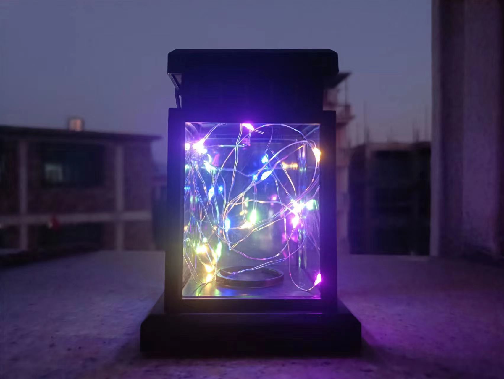 Solar Palace Light Candle Color Line Light Outdoor Small Palace Light Landscape Solar Small Wind Light Portable Light Solar Hanging