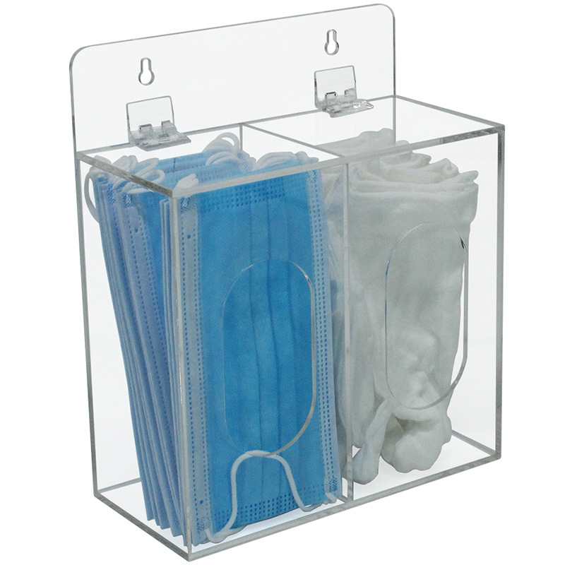 Mask Storage Box Glove Box Hat Box Medical Disposable Latex Gloves Storage Box Wall Hanging Acrylic Transparent Box