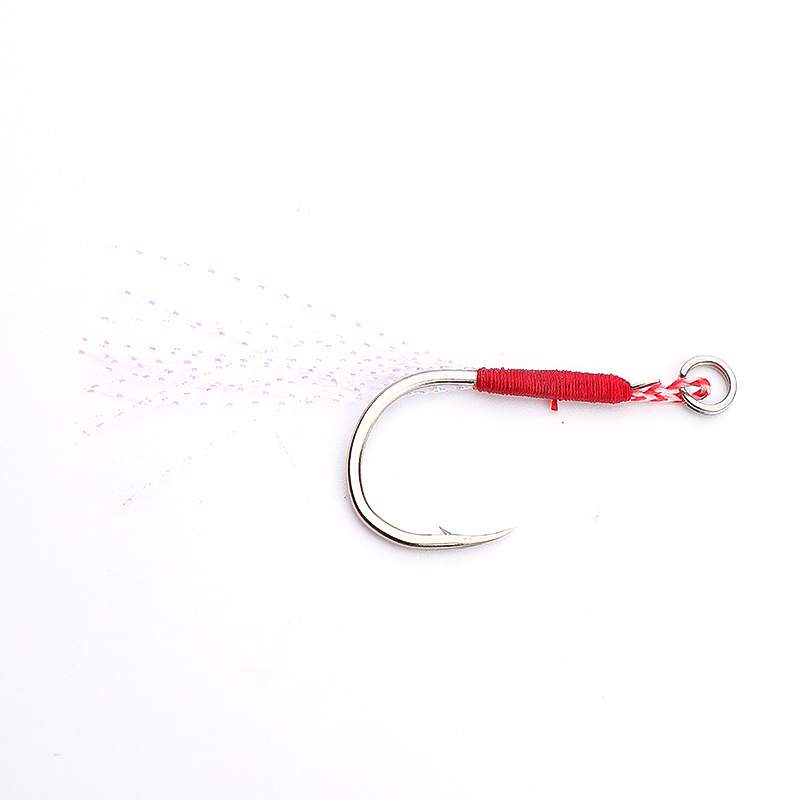 TWM triangle tooth iron plate hook sea fishing Luya binding hook accessories bulk fresh water beading bass army fish hook