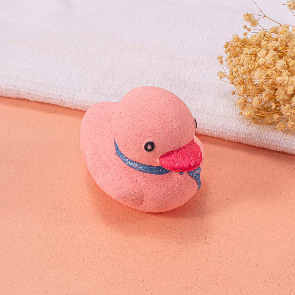 Amazon cross-border hot-selling children's full-body Bath ball bath salt ball bubble bath cute duck shaped bath ball