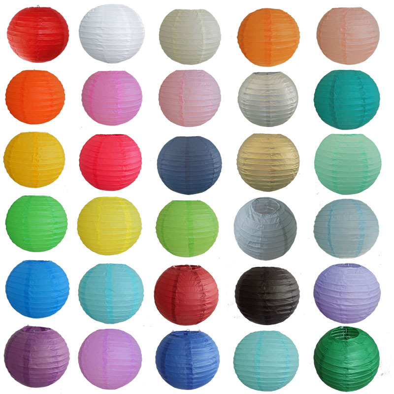 Color paper lanterns DIY lanterns wedding lanterns annual lantern festival lantern riddles decoration supplies