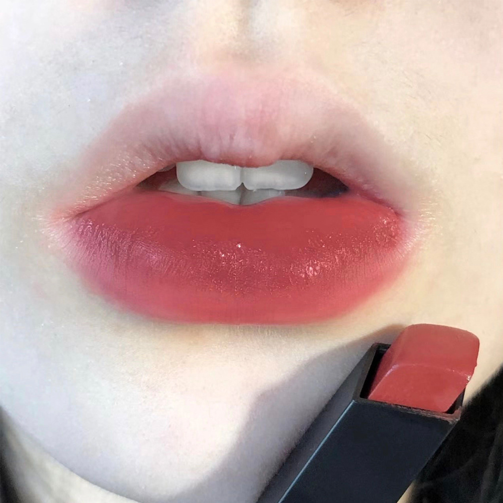 SUSU SKY hot stripe matte lipstick white plain face student lip gloss live supply delivery wholesale