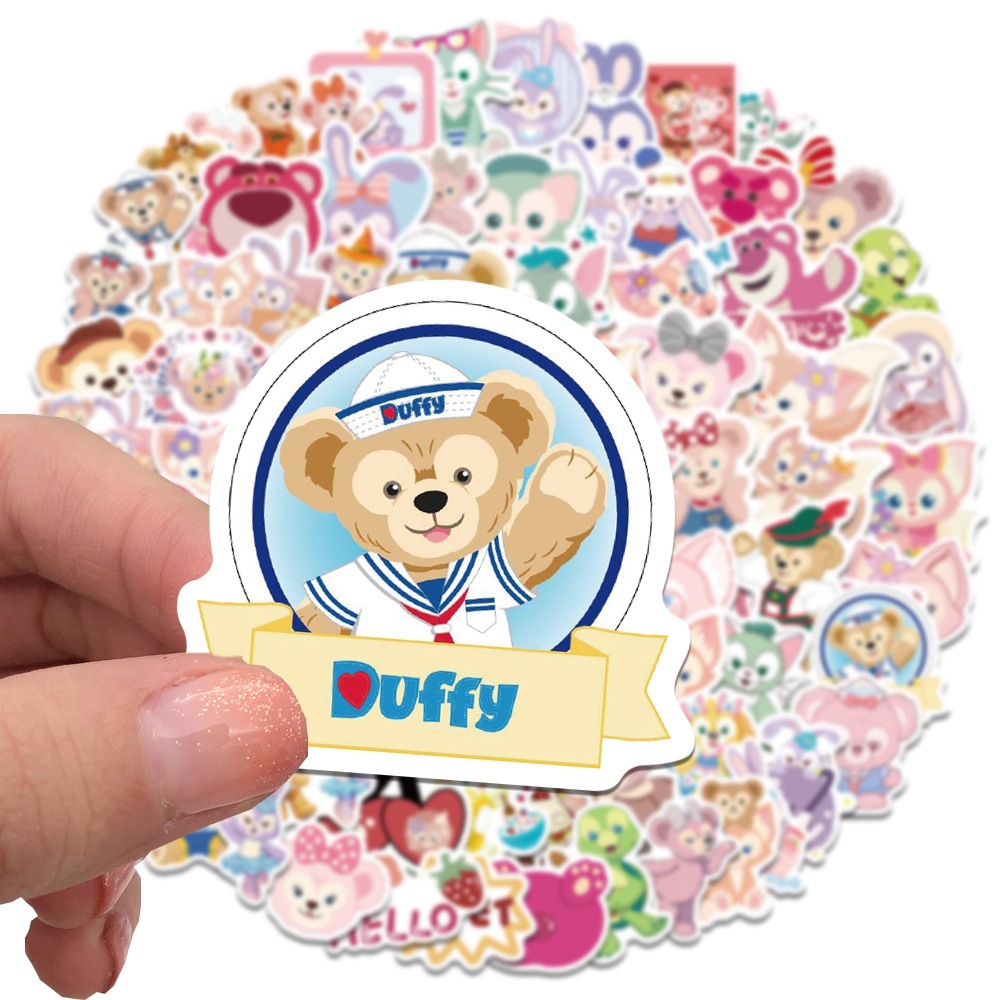 100 small size cute bear cartoon rabbit graffiti stickers luggage laptop mobile phone waterproof stickers