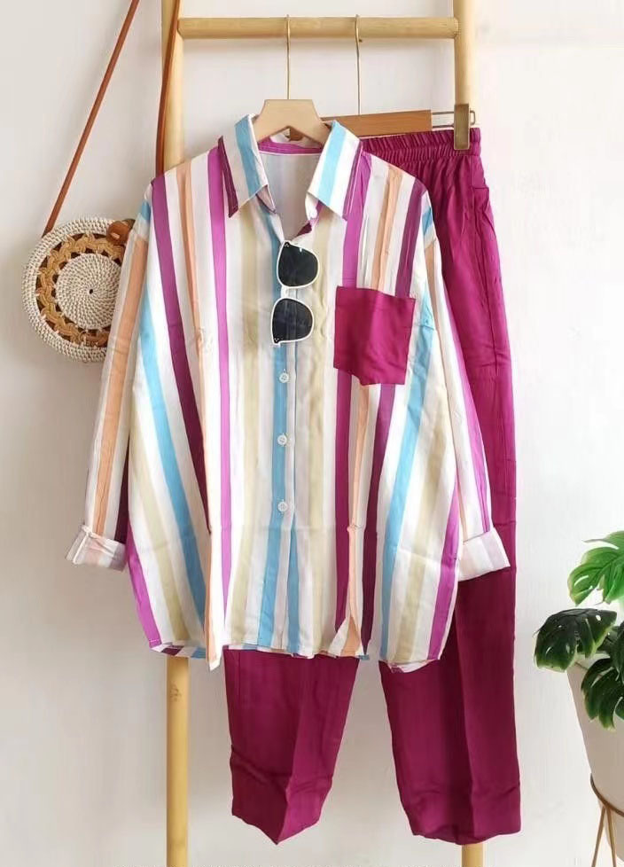 transfrontaliera 2023 estate nuova moda sciolto sottile comodo casual a righe vestito donna all'ingrosso_voghion.com