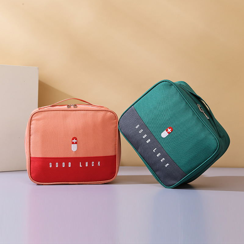 Factory direct portable medicine bag portable small medicine bag household storage medical first aid medicine bag travel epidemic prevention bag
