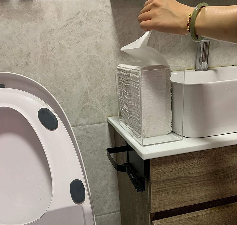 多折n折z折アマゾンアクリル透明ティッシュボックストイレキッチンホテルのトイレのティッシュ棚|undefined