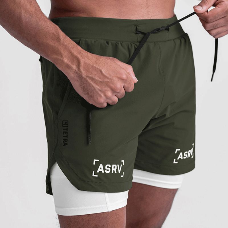 Summer Men's Sports Shorts American Style Youth Anti-walking Quick-drying Pants Men's plus size Multi-bag Running Training Pants