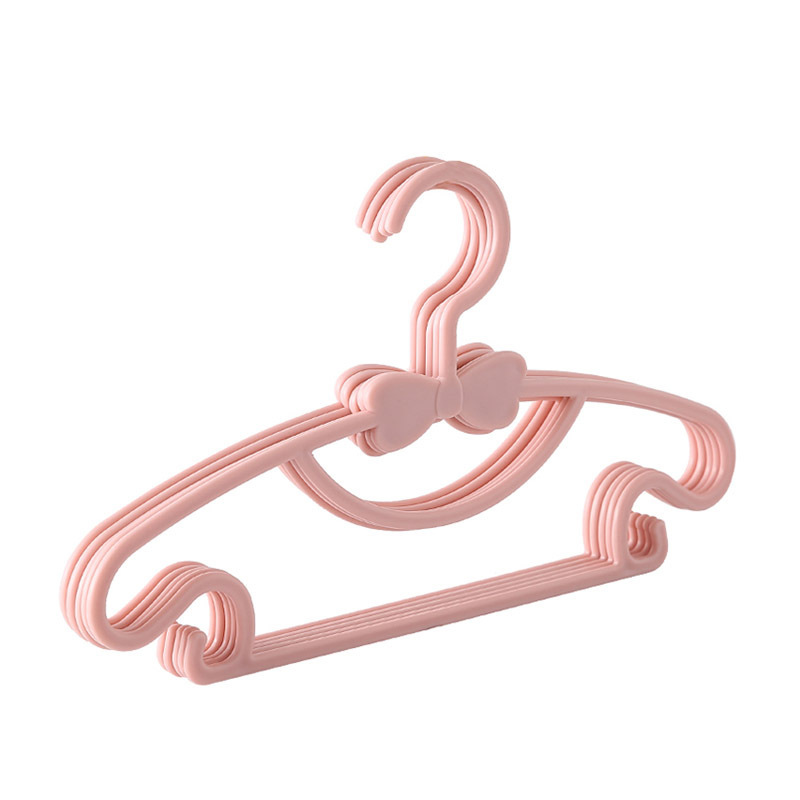 Huisi Household Children's Clothes Hangers Dry and Wet Dual Use Baby's Bow Clothes Hangers Clothes Hangers Children's Clothes Hangers