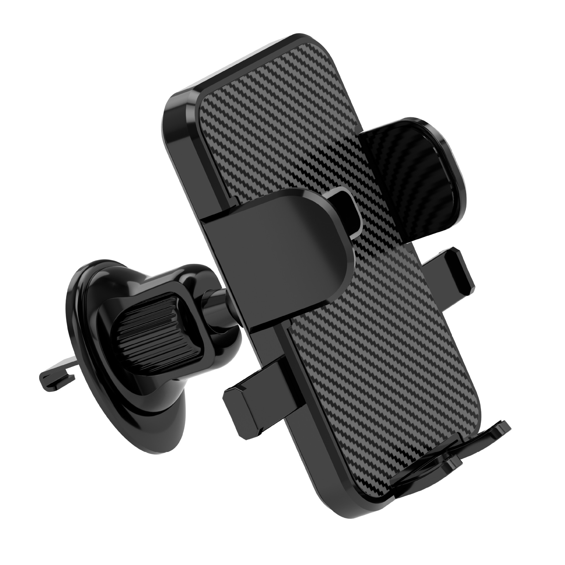 Car mobile phone bracket air outlet rotatable support frame car one lock car navigation frame