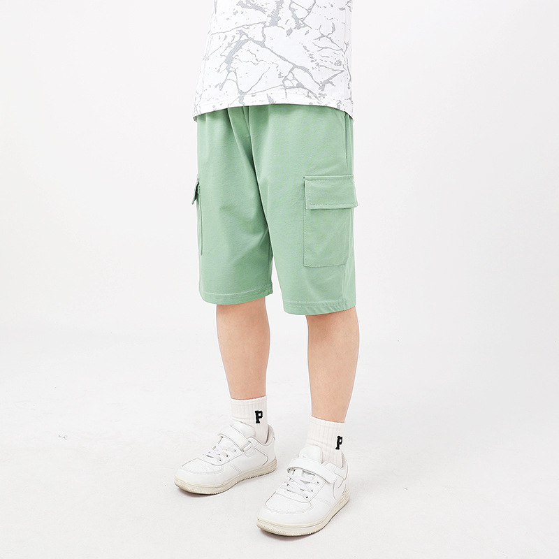 Summer children's pants Korean version of the new children's sports shorts big children's quick-drying breathable overalls girls pants wholesale