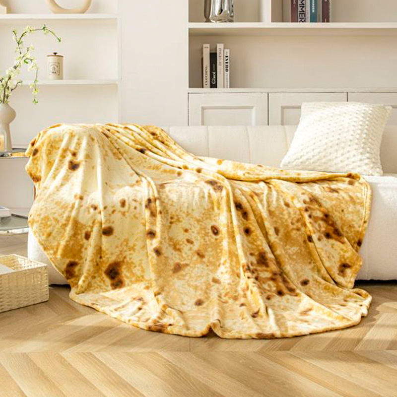 Cross-border pizza blanket pancake blanket simulation food blanket flannel blanket air conditioning blanket office blanket sofa blanket